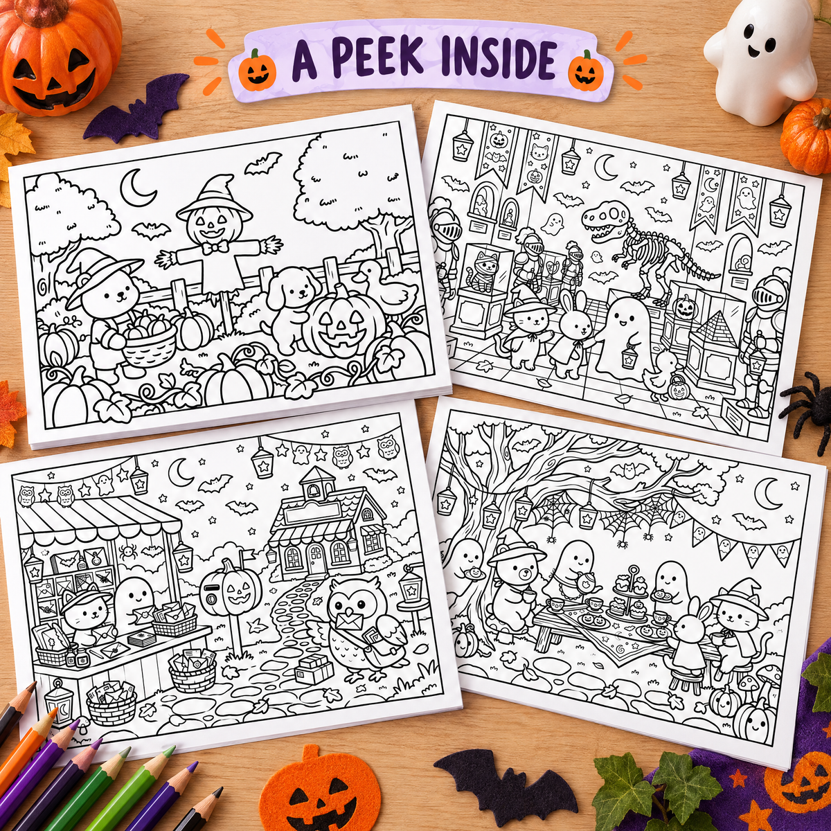 Cozy Dreamy Cute Halloween - Spooky Scenes