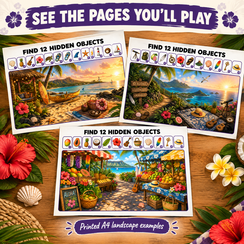 dreamy hawaii hidden objects