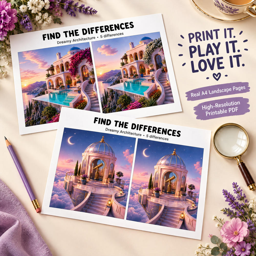 Find the Differences: Dreamy Architectur