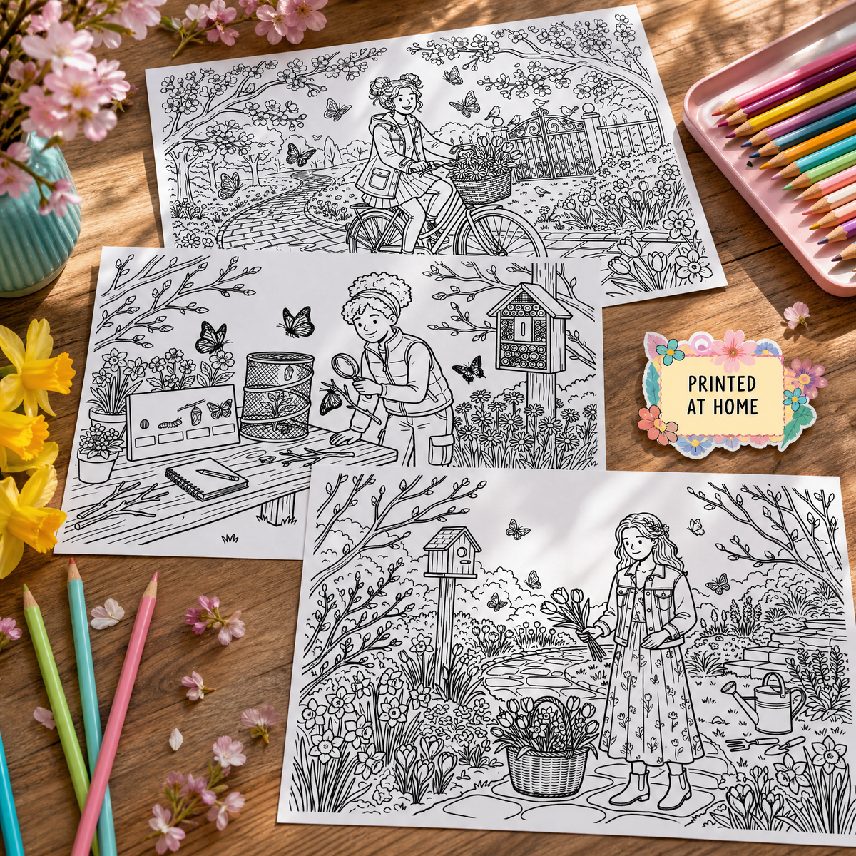 Dreamy Spring Coloring Book PDF