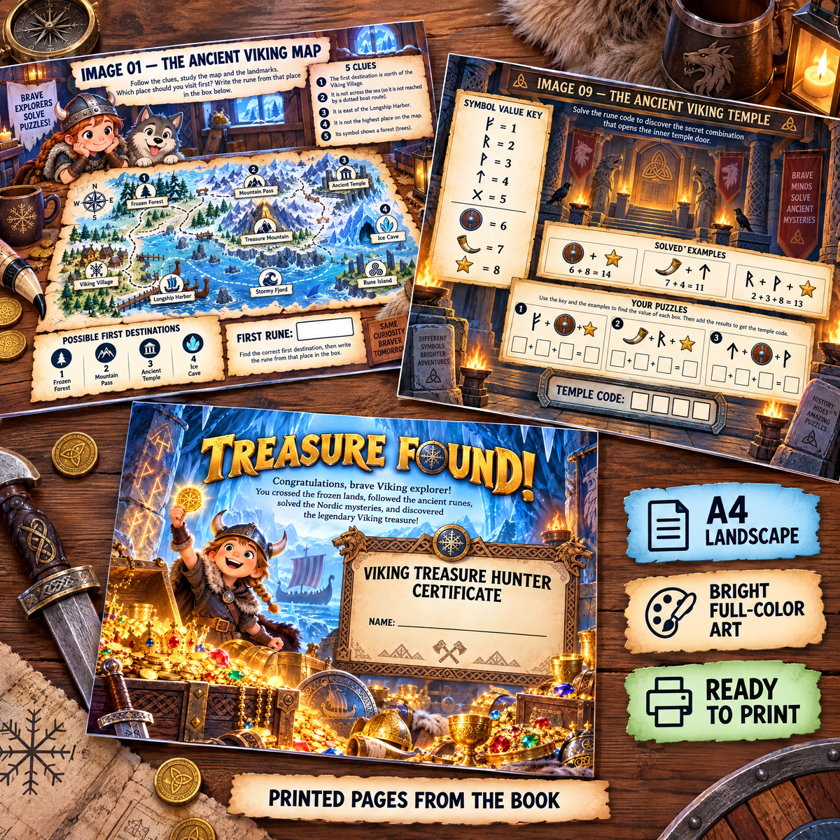 The Viking Treasure Quest – Printable Puzzle Adventure