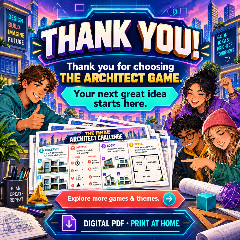 The Architect Game – 20 Creative Puzzles for Future Designer
