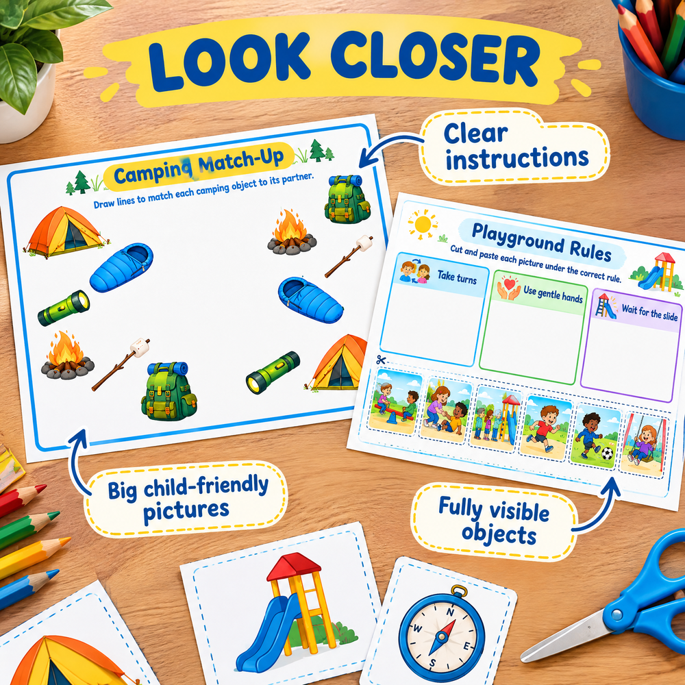 Kids in the Playground: 30 Fun Learning Games Printable PDF