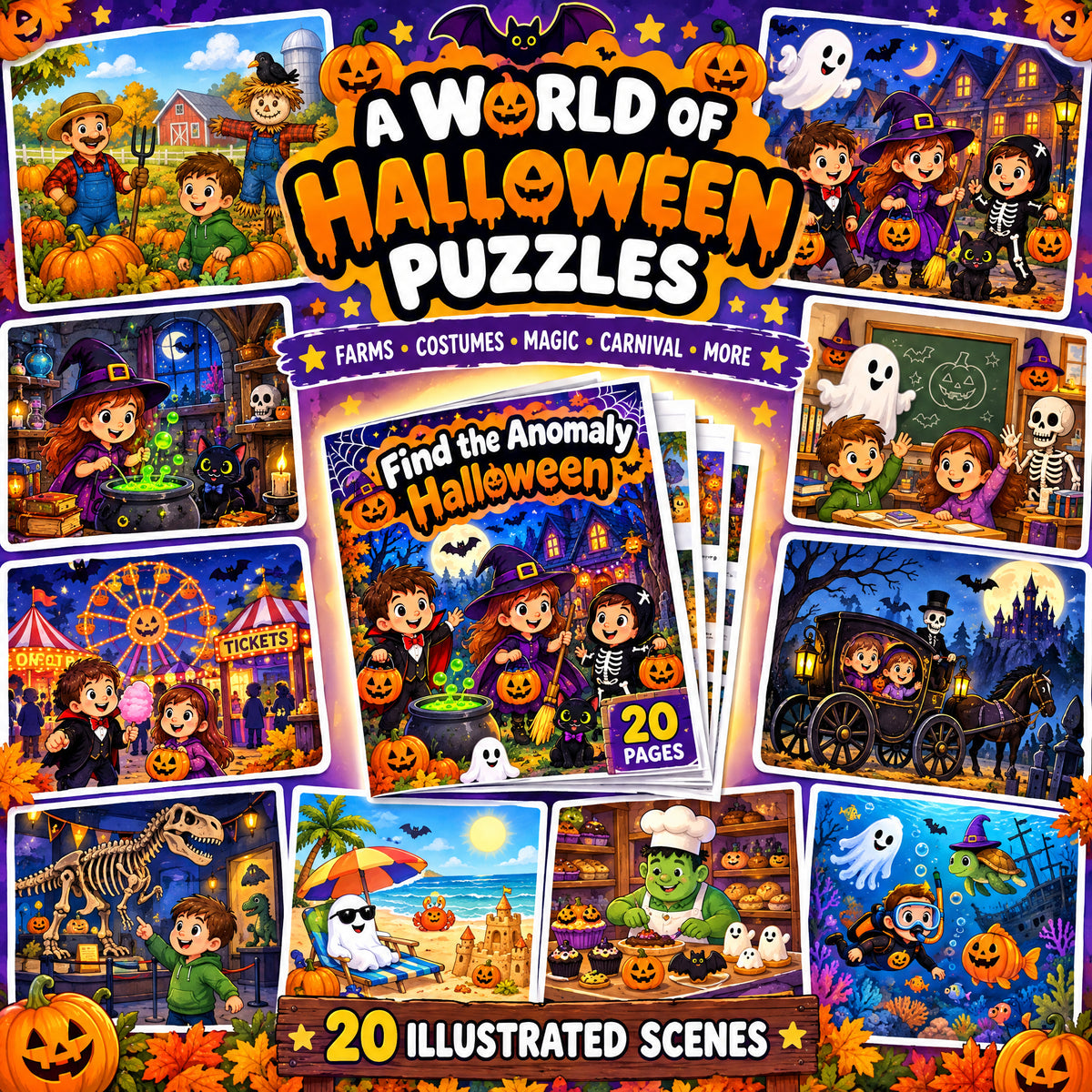 Find Anomalies Halloween Spooky theme