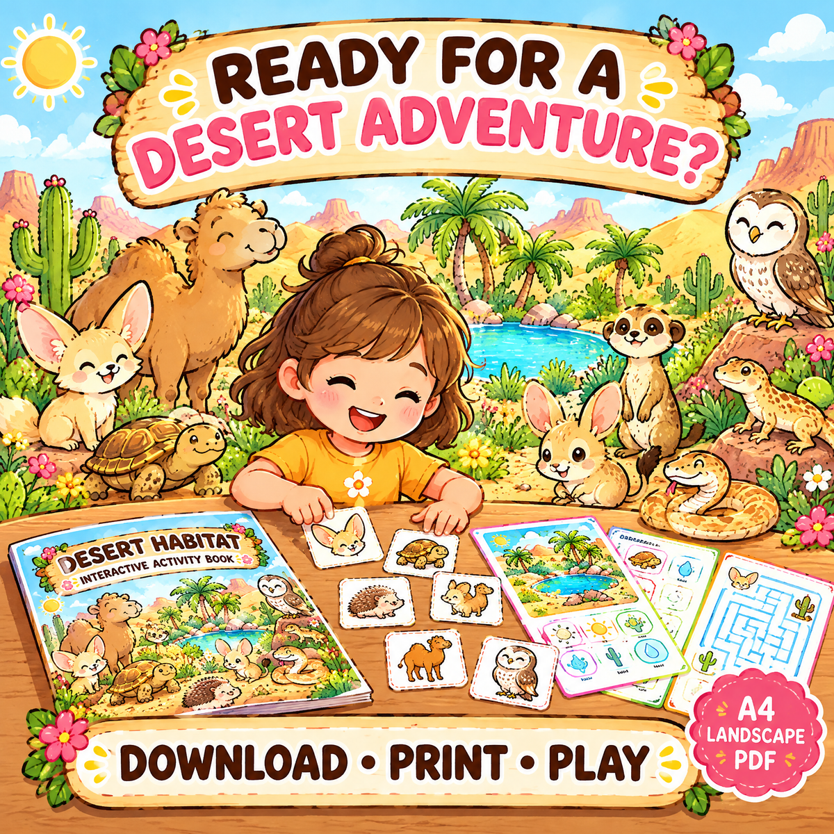 Desert Habitat — Interactive Activity Book for Kids Ages 5–10