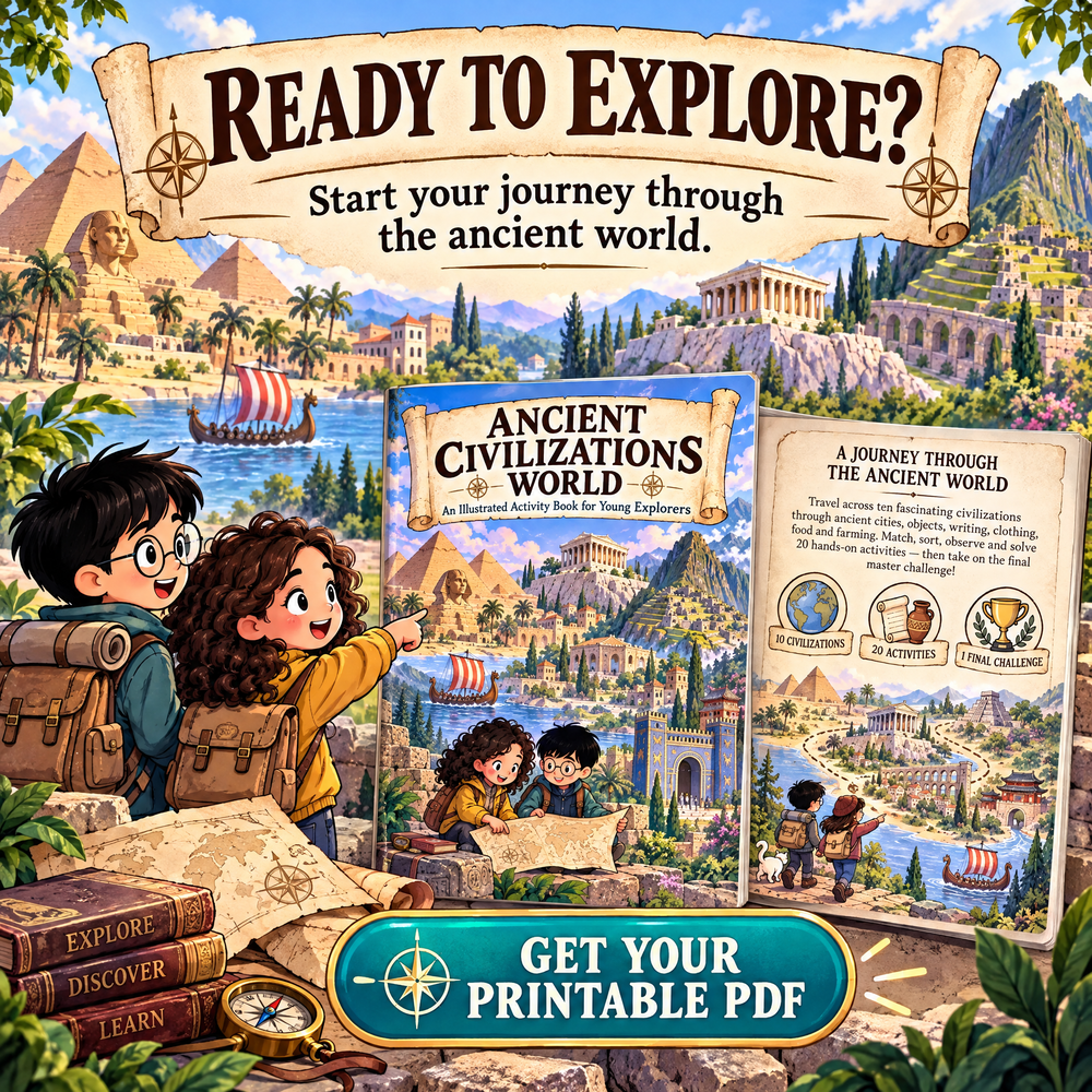 Ancient Civilizations World – Illustrated Activity Book