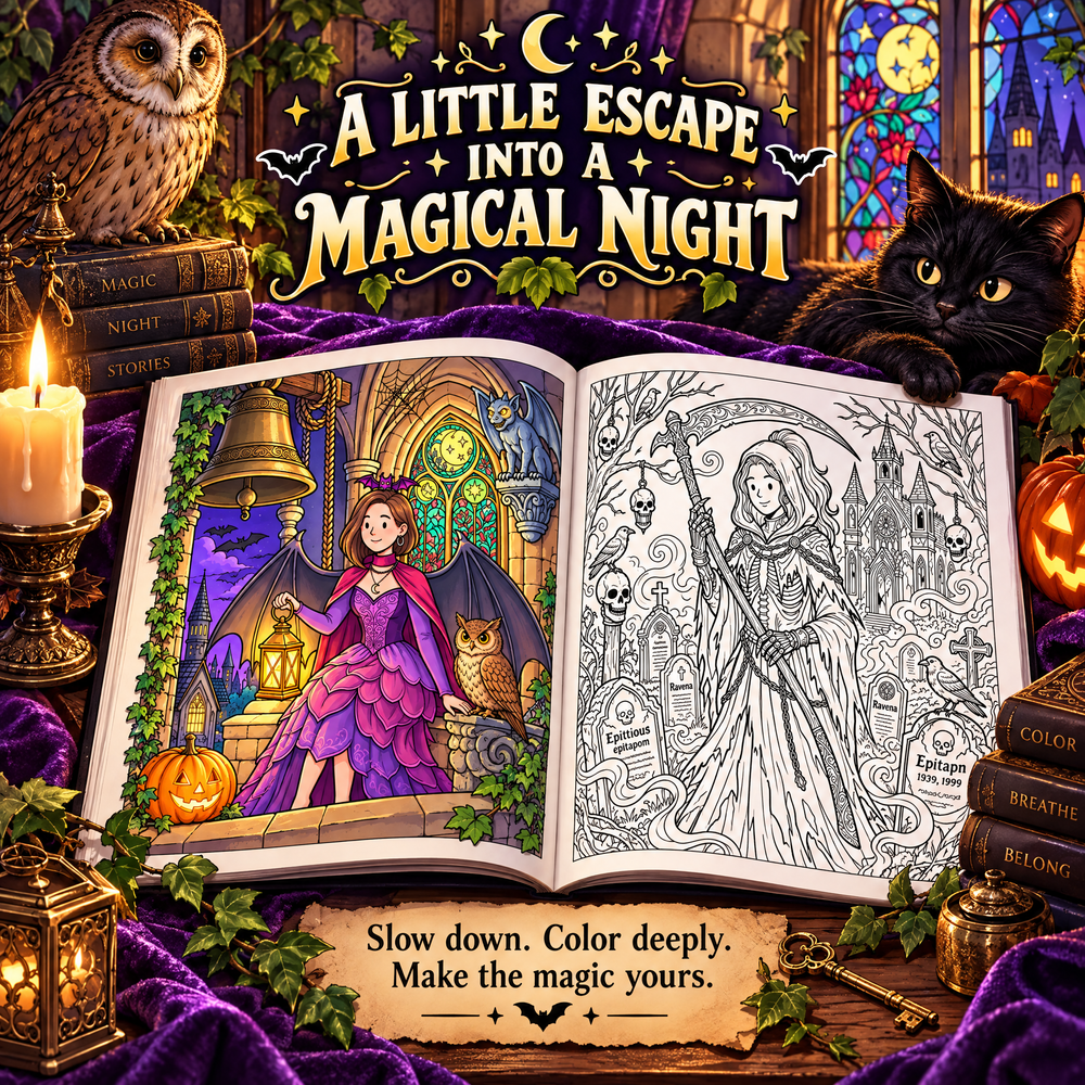 Dreamy Halloween Costume Coloring Book