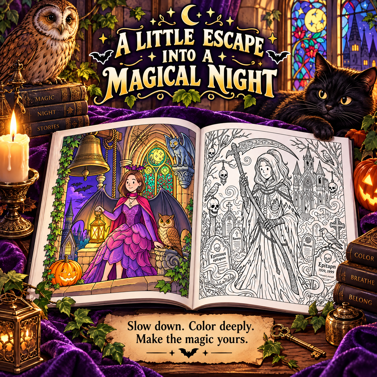 Dreamy Halloween Costume Coloring Book