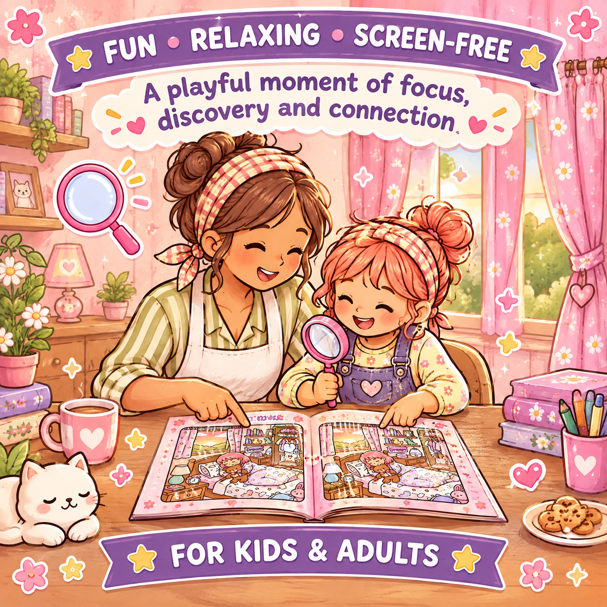 Find 12 Differences – Cozy Home Edition Puzzle Book