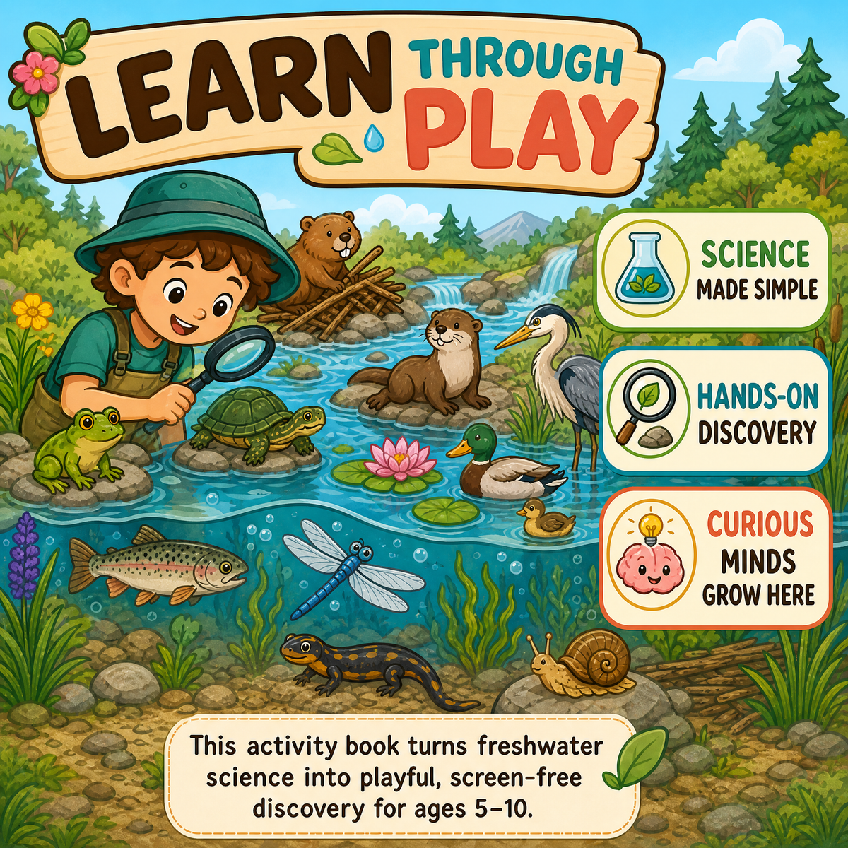 Freshwater Animals Educational Activity Book PDF