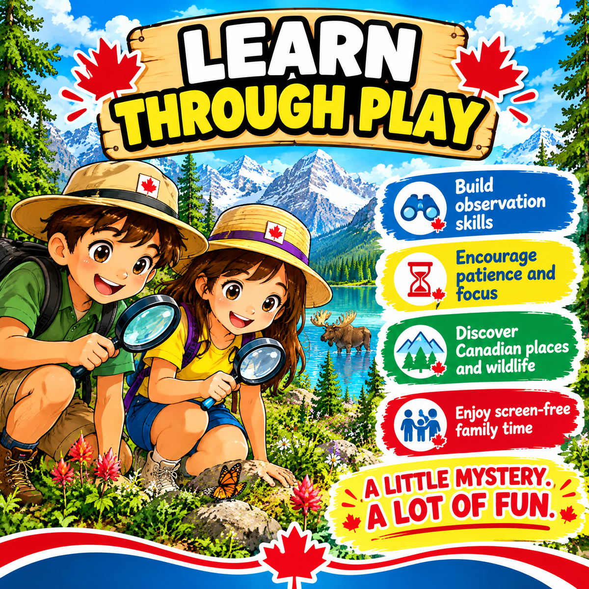Explore Canada while searching for hidden anomalies - Printable PDF Activity Book