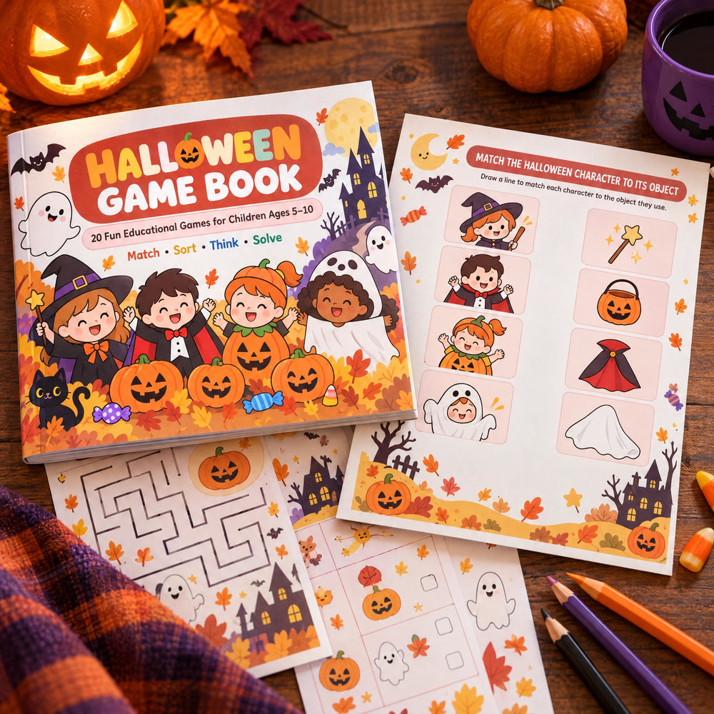 The Halloween Collection  - Coloring Books and Learning Games for Spooky Season