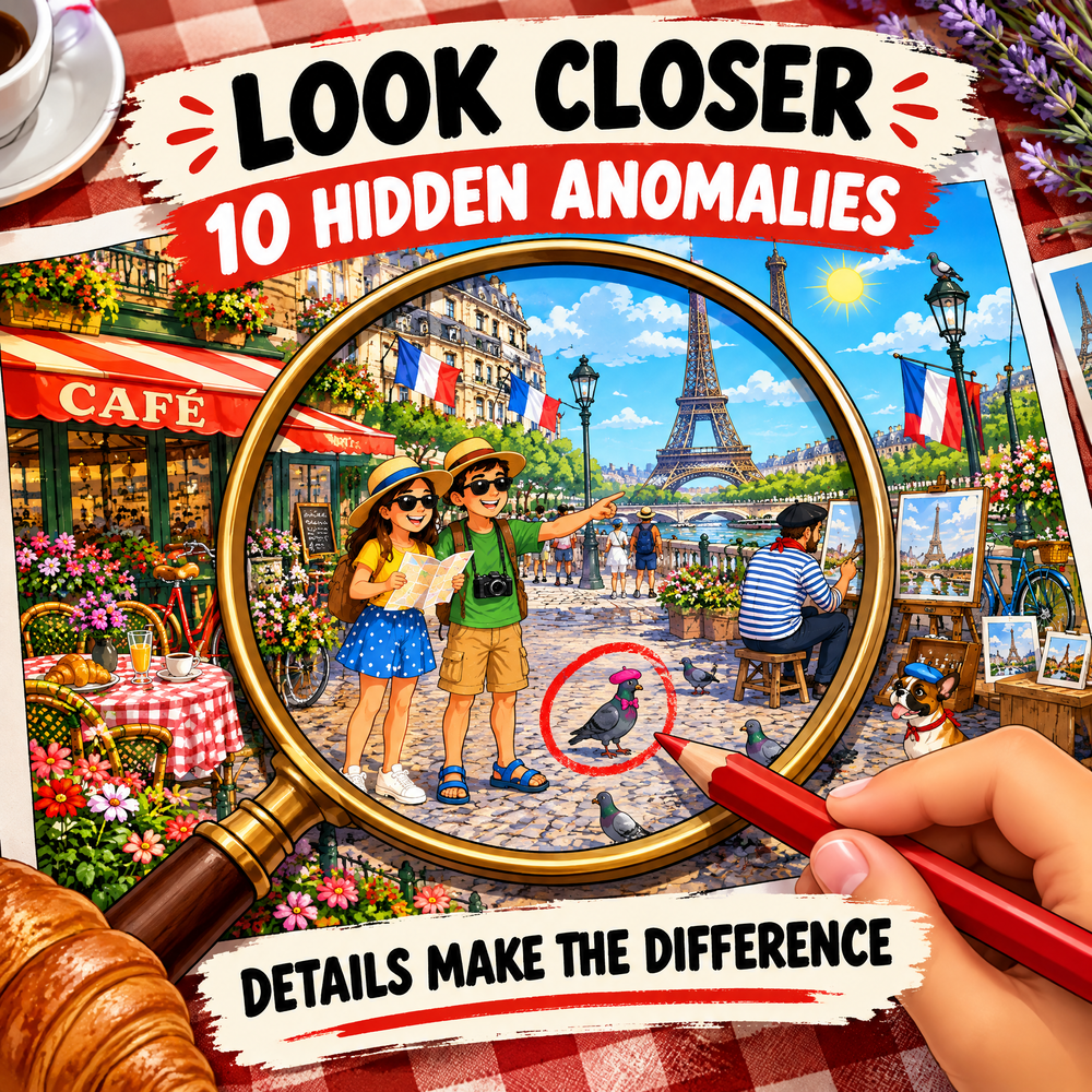 France Find the Mistakes – Printable Activity Book