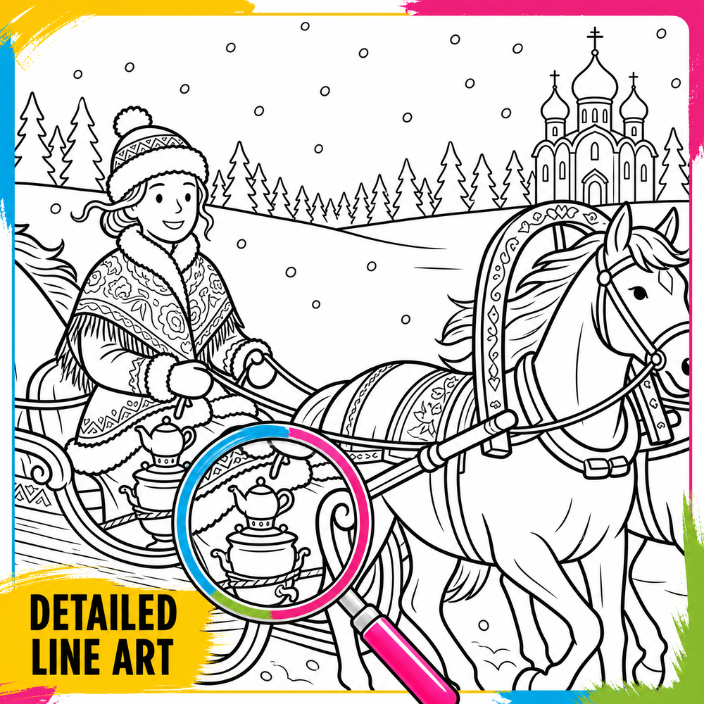 Dreamy – Visit Russia: Coloring Book
