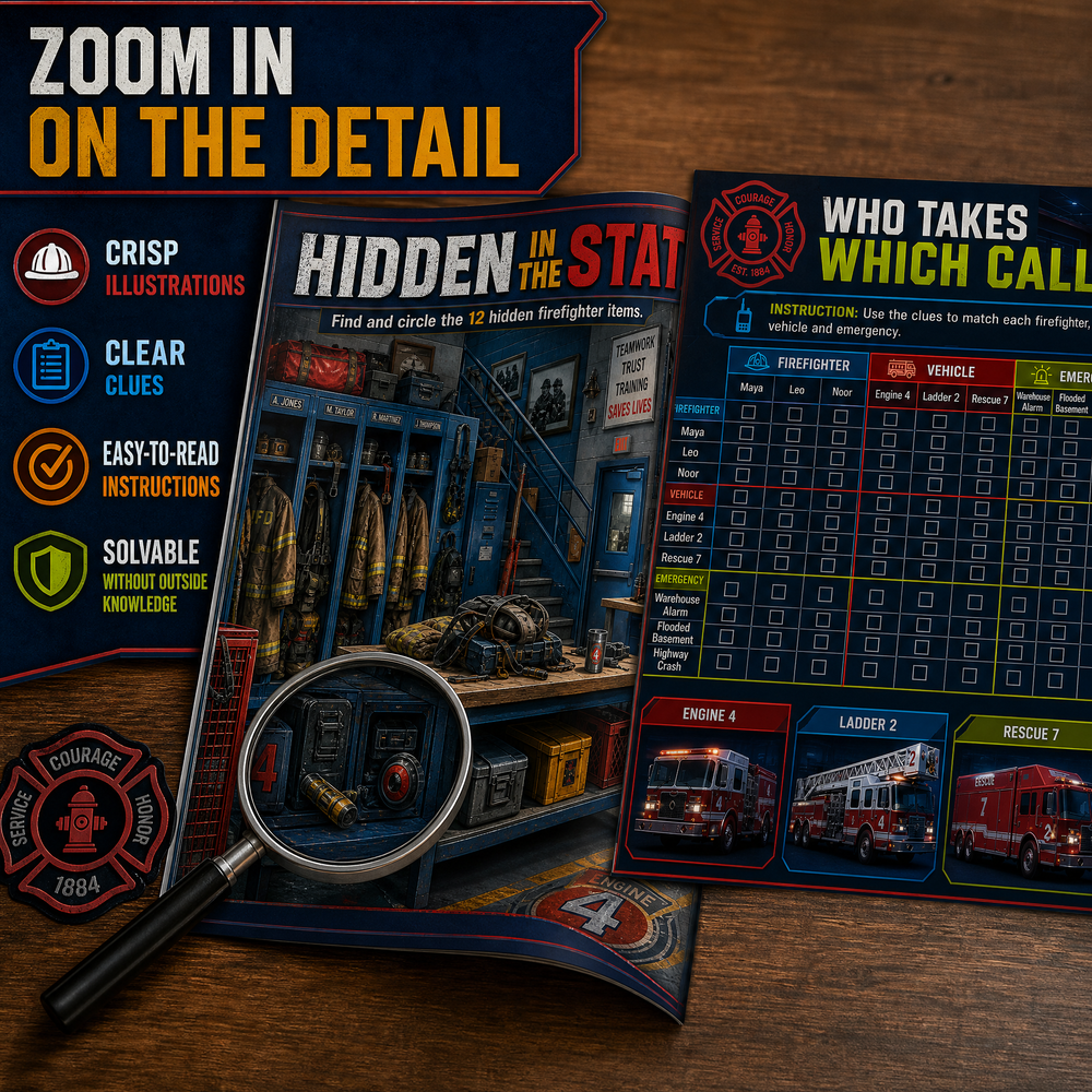 Firefighter Puzzle Collection – Action-Packed Brain Teasers