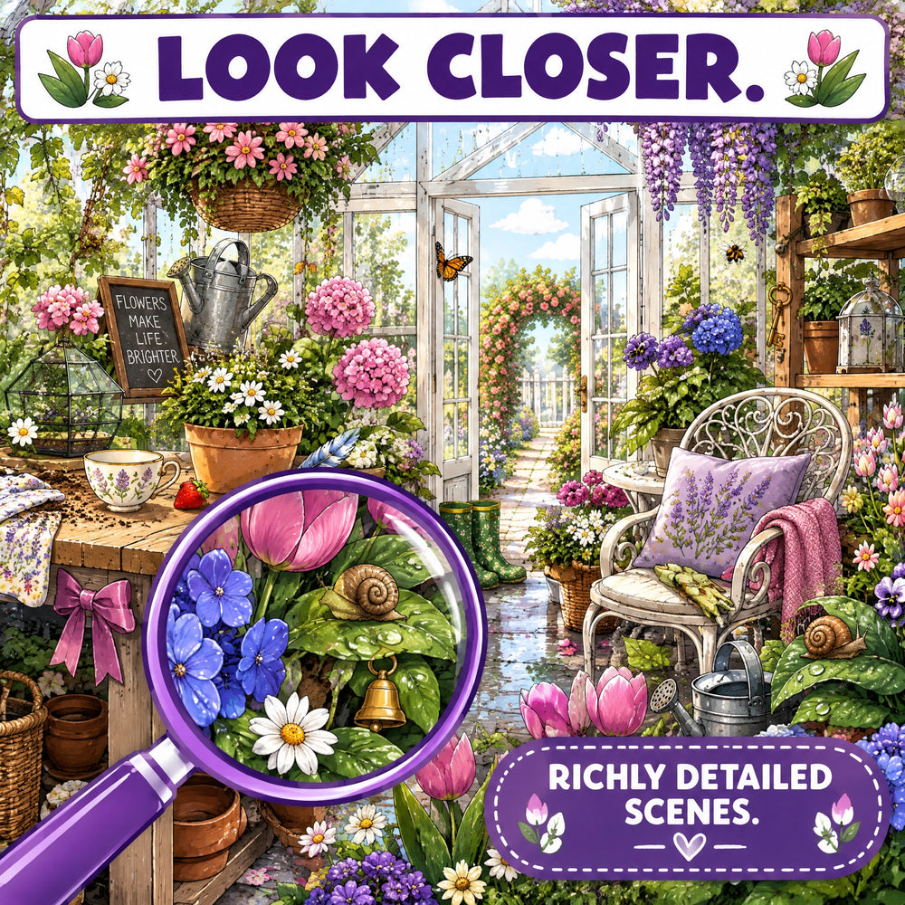 Find 12 Hidden Objects – Spring Edition Puzzle Book