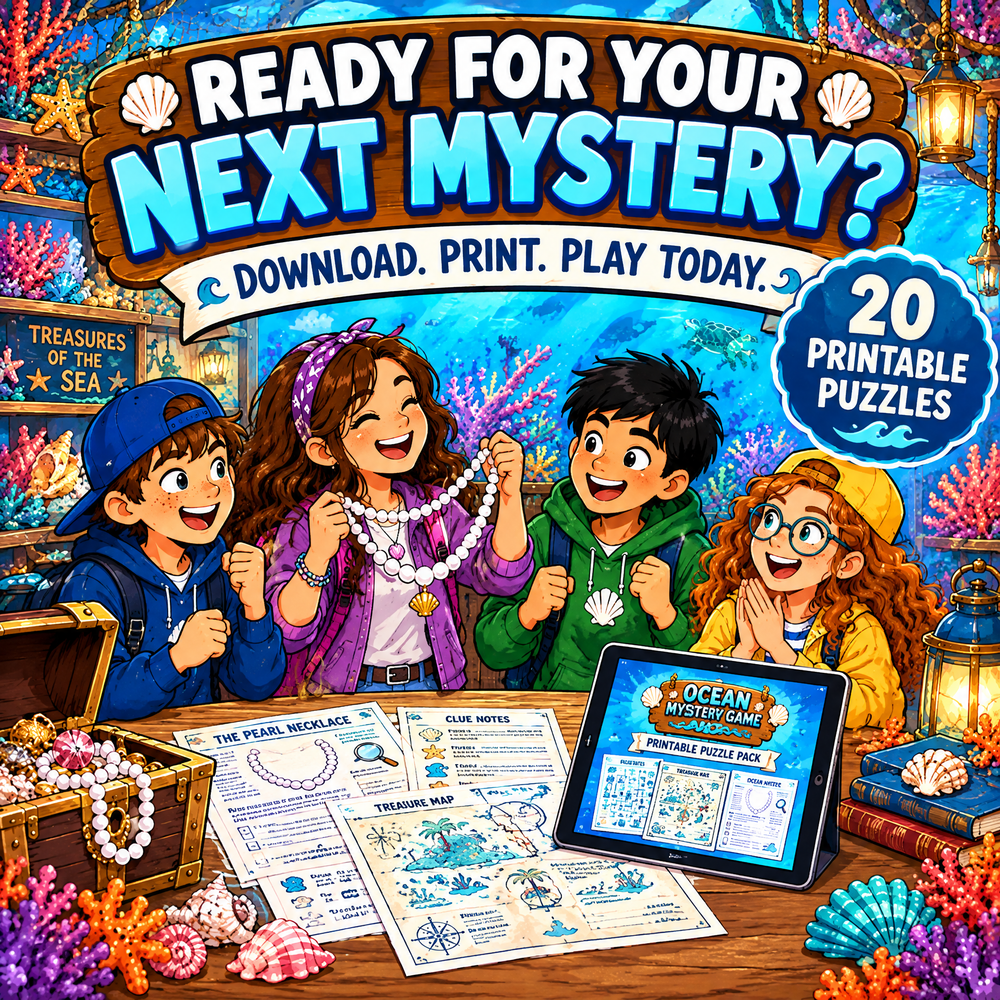 Who Stole the Pearl Necklace? – A Sea Mystery Hunt – Ocean Detective Game