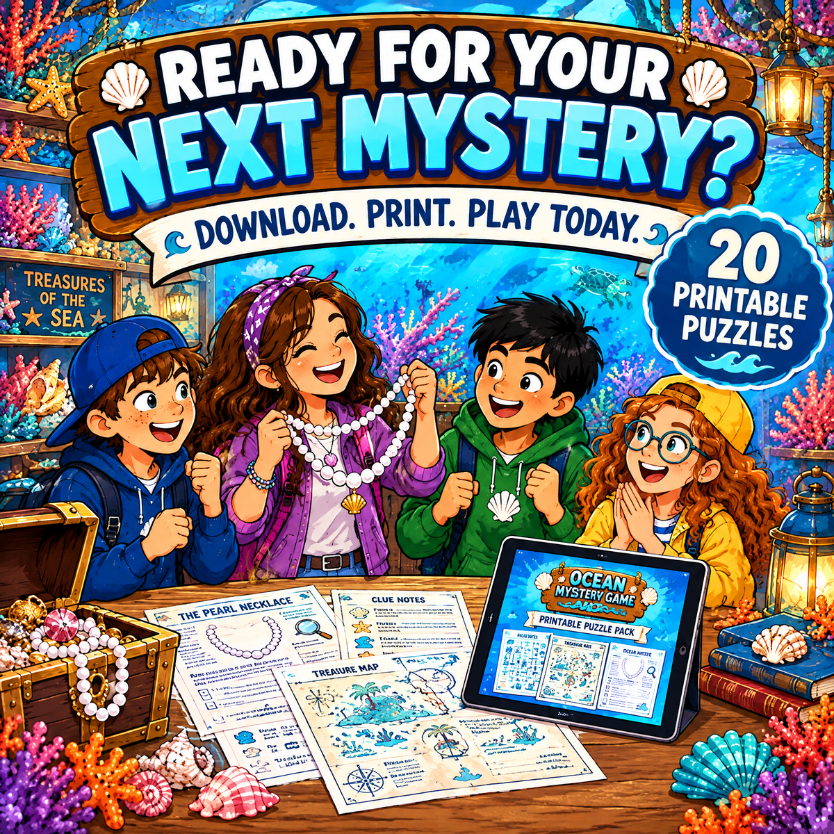 Who Stole the Pearl Necklace? – A Sea Mystery Hunt – Ocean Detective Game