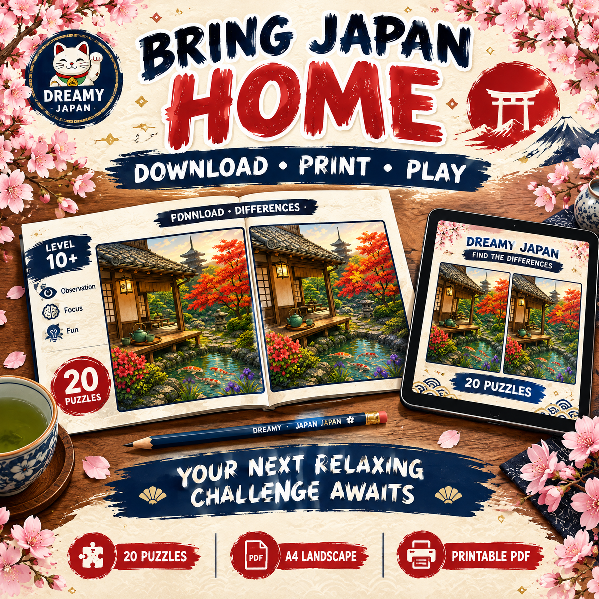 Find the Differences: Dreamy Japan Edition