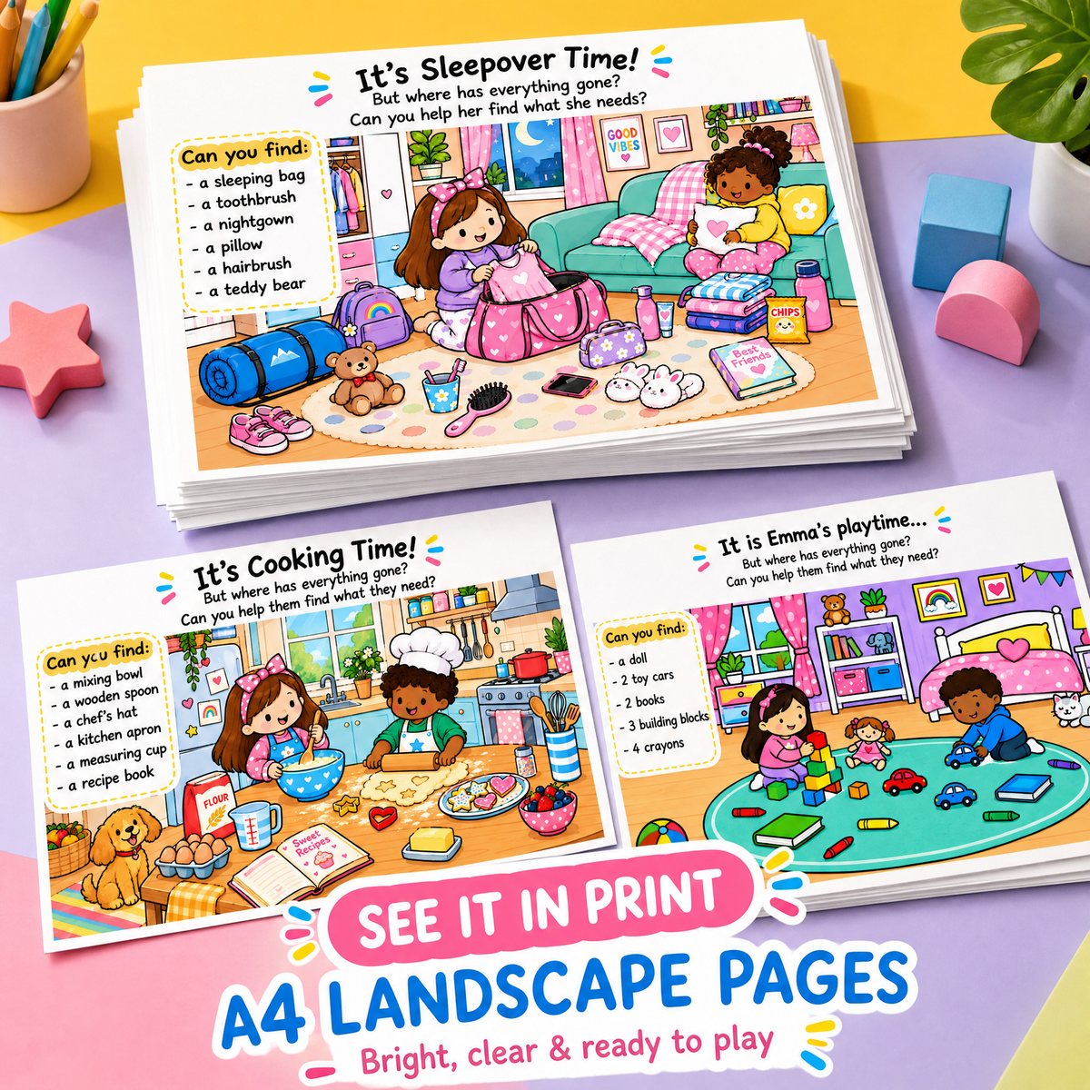 Find & Count: Hidden Objects Activity Book