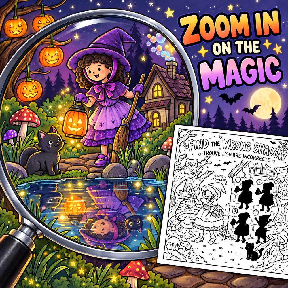 30 Games of Observation and Reasoning  Cute Witcher at Halloween