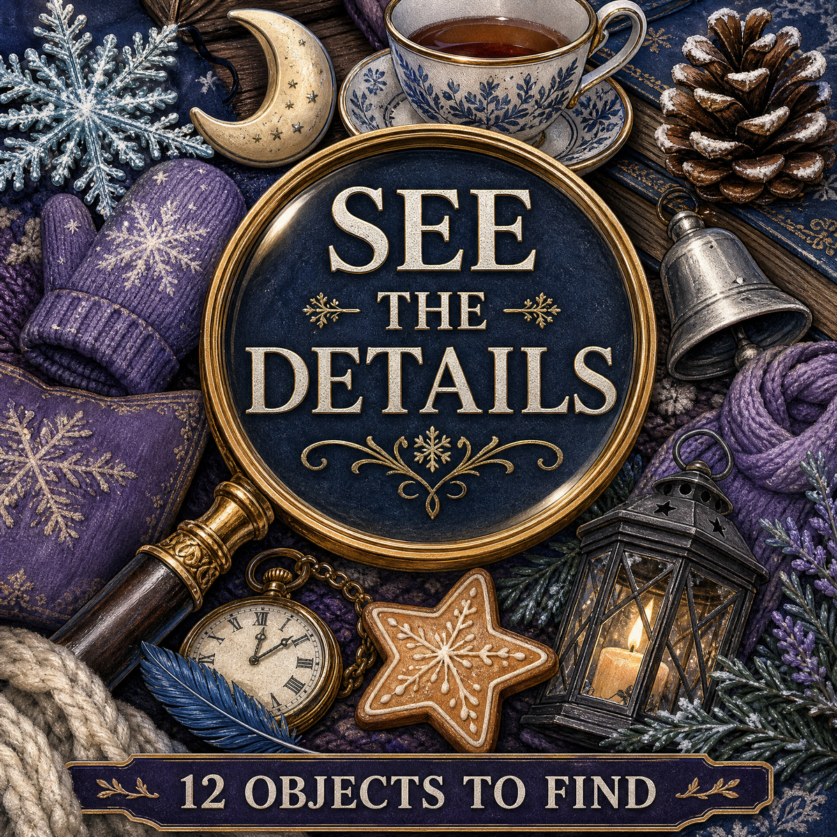 Find 12 Hidden Objects: Dreamy Winter Edition