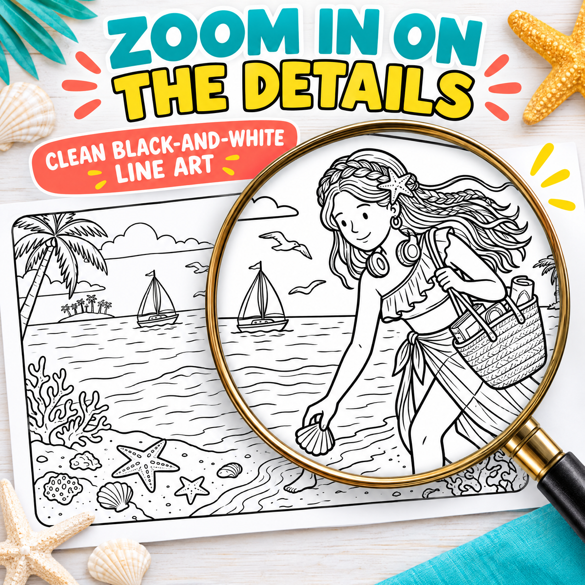 Dream Beach: Coloring and Activity Book