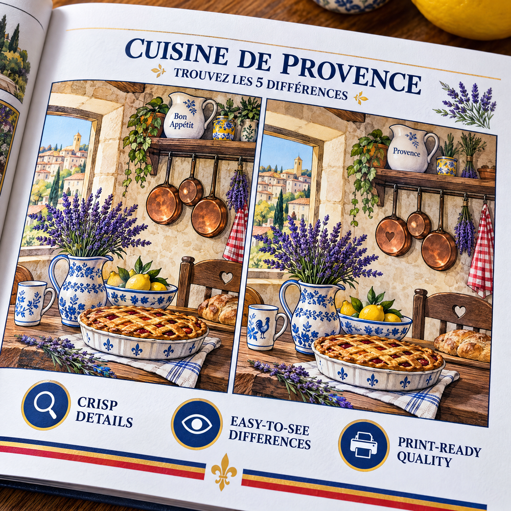 Find the Differences – France Edition Printable PDF