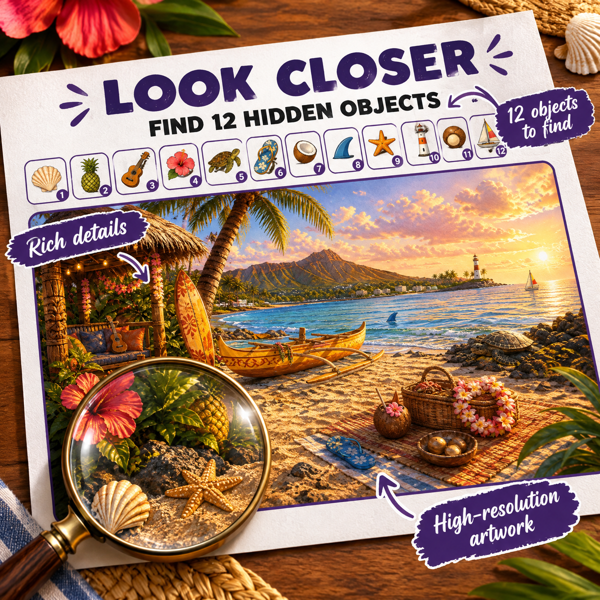 dreamy hawaii hidden objects