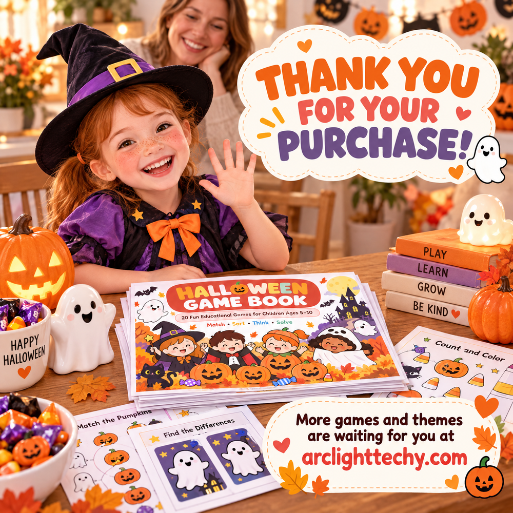 Halloween Game Book: 20 Fun Educational Games