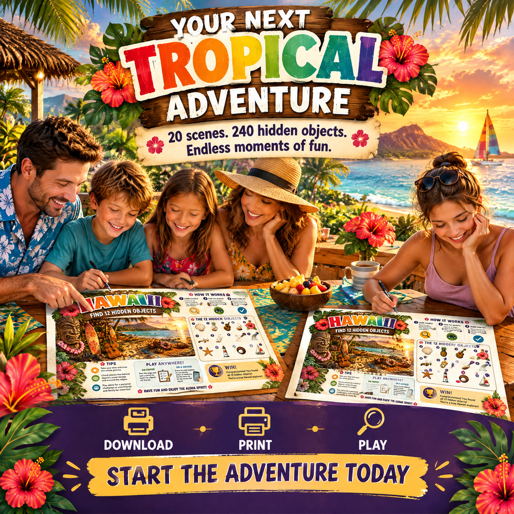 dreamy hawaii hidden objects