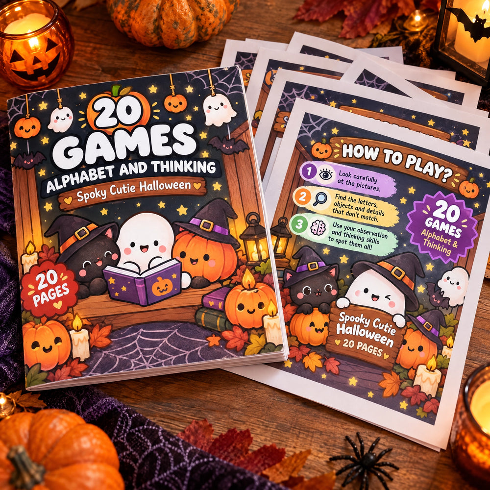 The Halloween Collection  - Coloring Books and Learning Games for Spooky Season