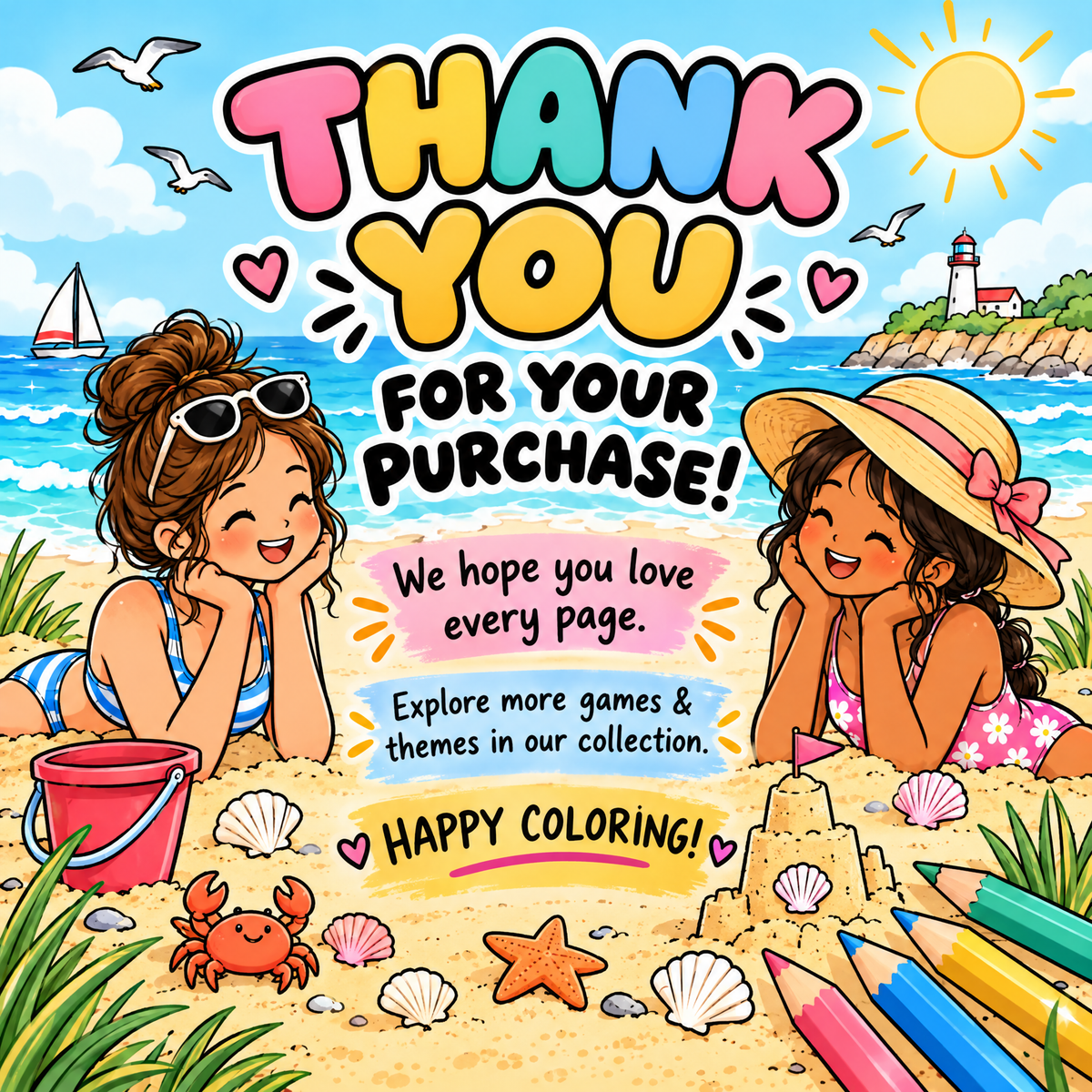 Dream Beach: Coloring and Activity Book