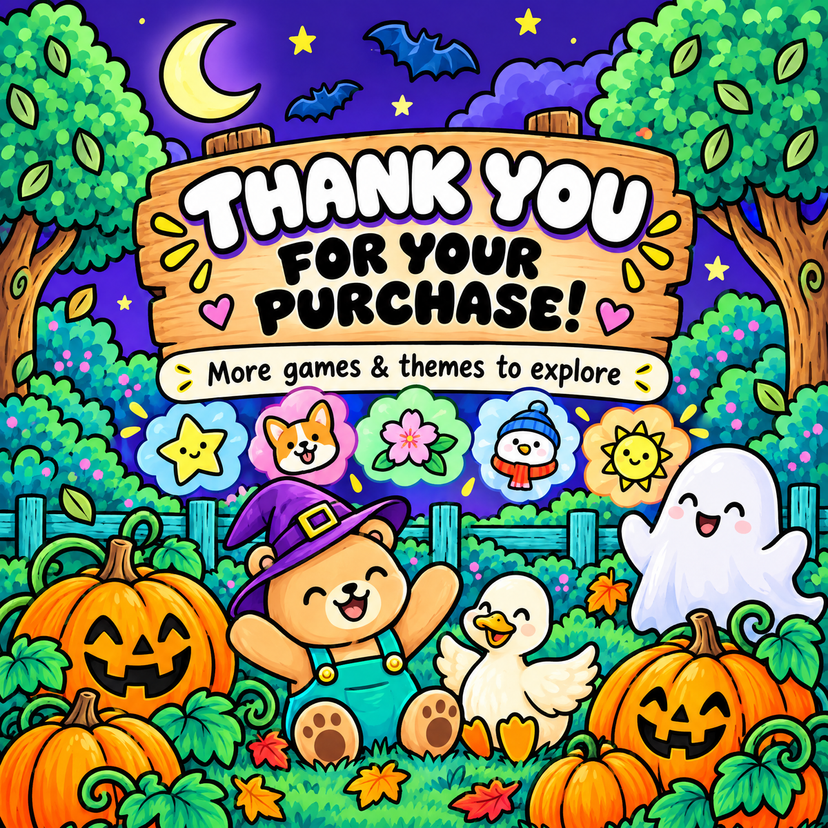 Cozy Dreamy Cute Halloween - Spooky Scenes
