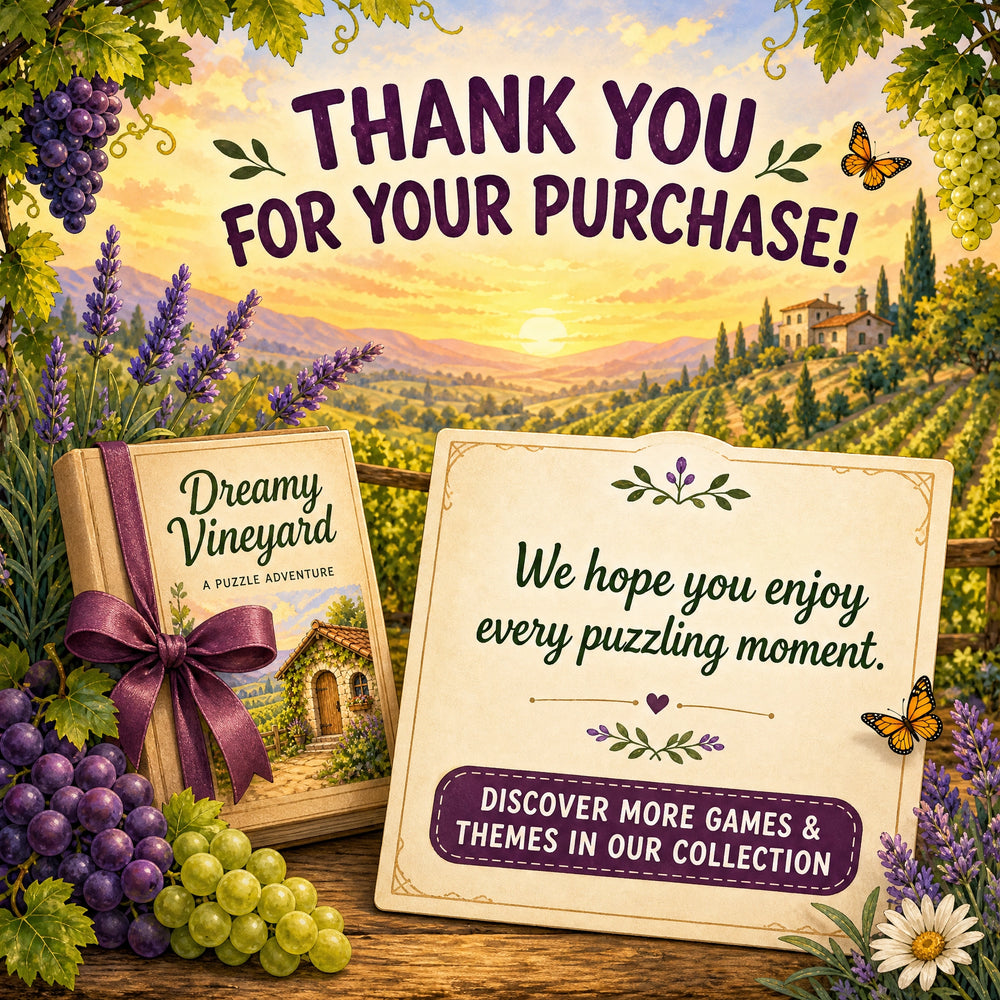 Find the Differences: Dreamy Vineyard – Printable PDF Puzzle Book for Kids &amp; Families