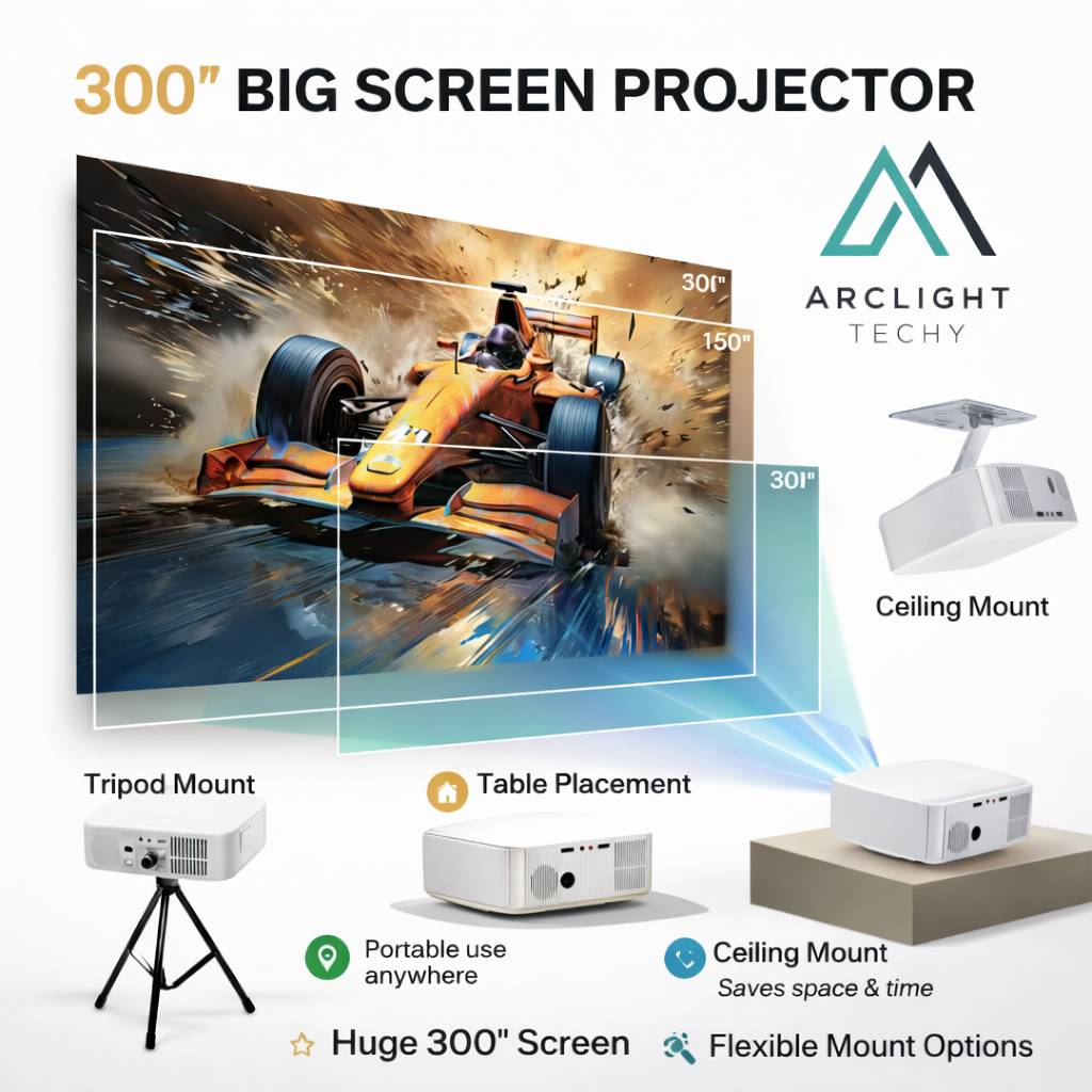 Salange P92MAX Smart Projector 4K