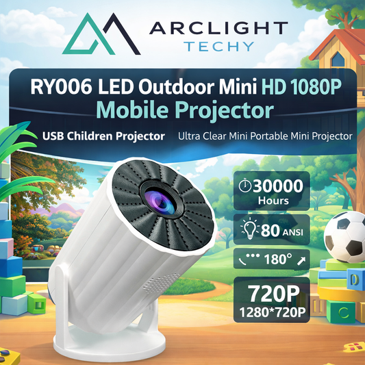 RY006 Mini Portable HD LED Projector – 1080P Support