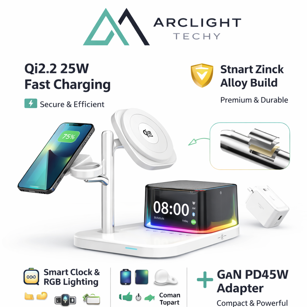 25W Magnetic Wireless Charger Station