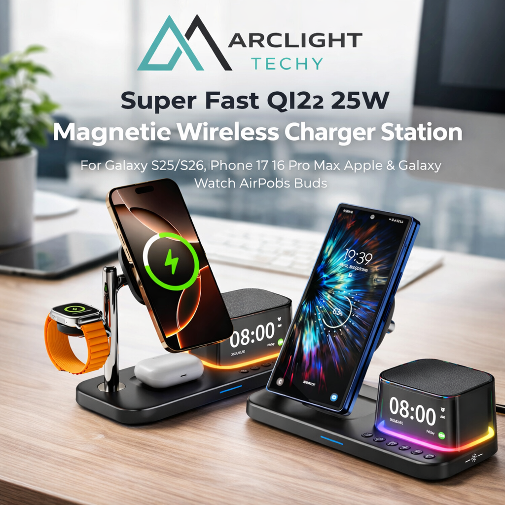 25W Magnetic Wireless Charger Station
