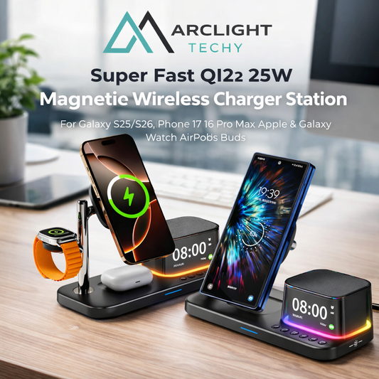 25W Magnetic Wireless Charger Station