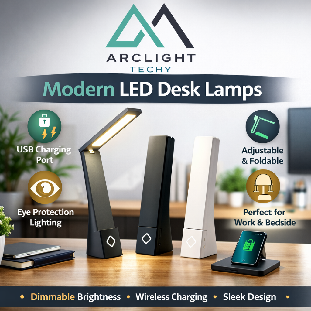 LED Foldable Desk Lamp – Eye Protection Study & Bedside Light
