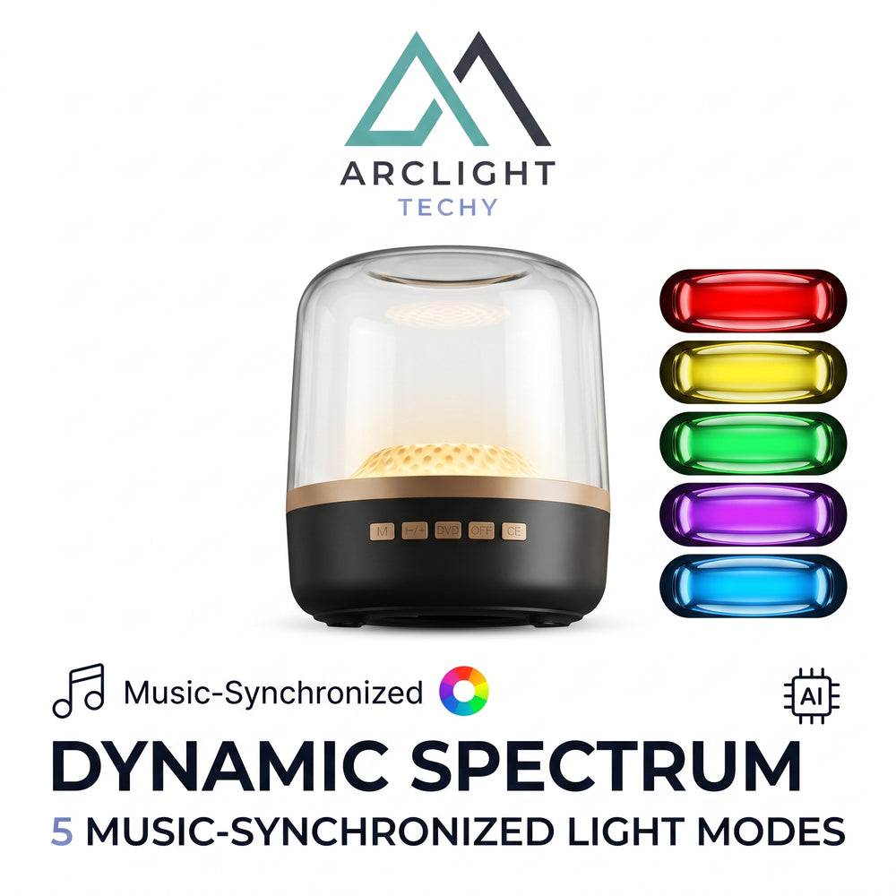 Portable Wireless Soundbar – Bluetooth 5.0 Hi-Fi Speaker with RGB Light