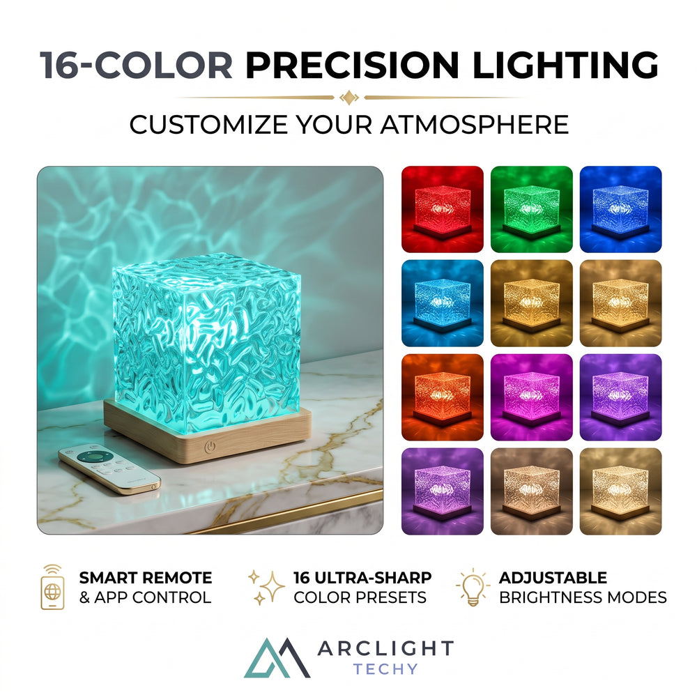 16-Color Ocean Wave Aurora Projector Light