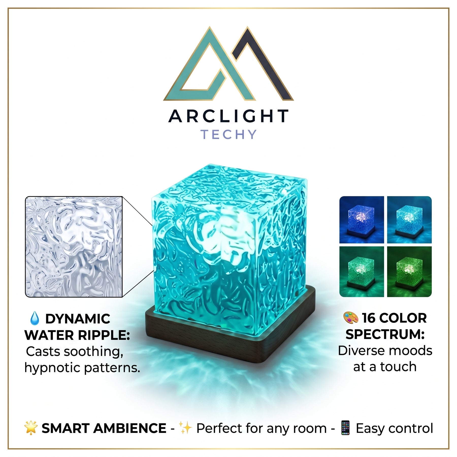 16-Color Ocean Wave Aurora Projector Light