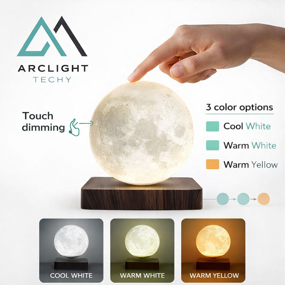 Moon Lamp Creative 3D Magnetic Levitation LED Nigh