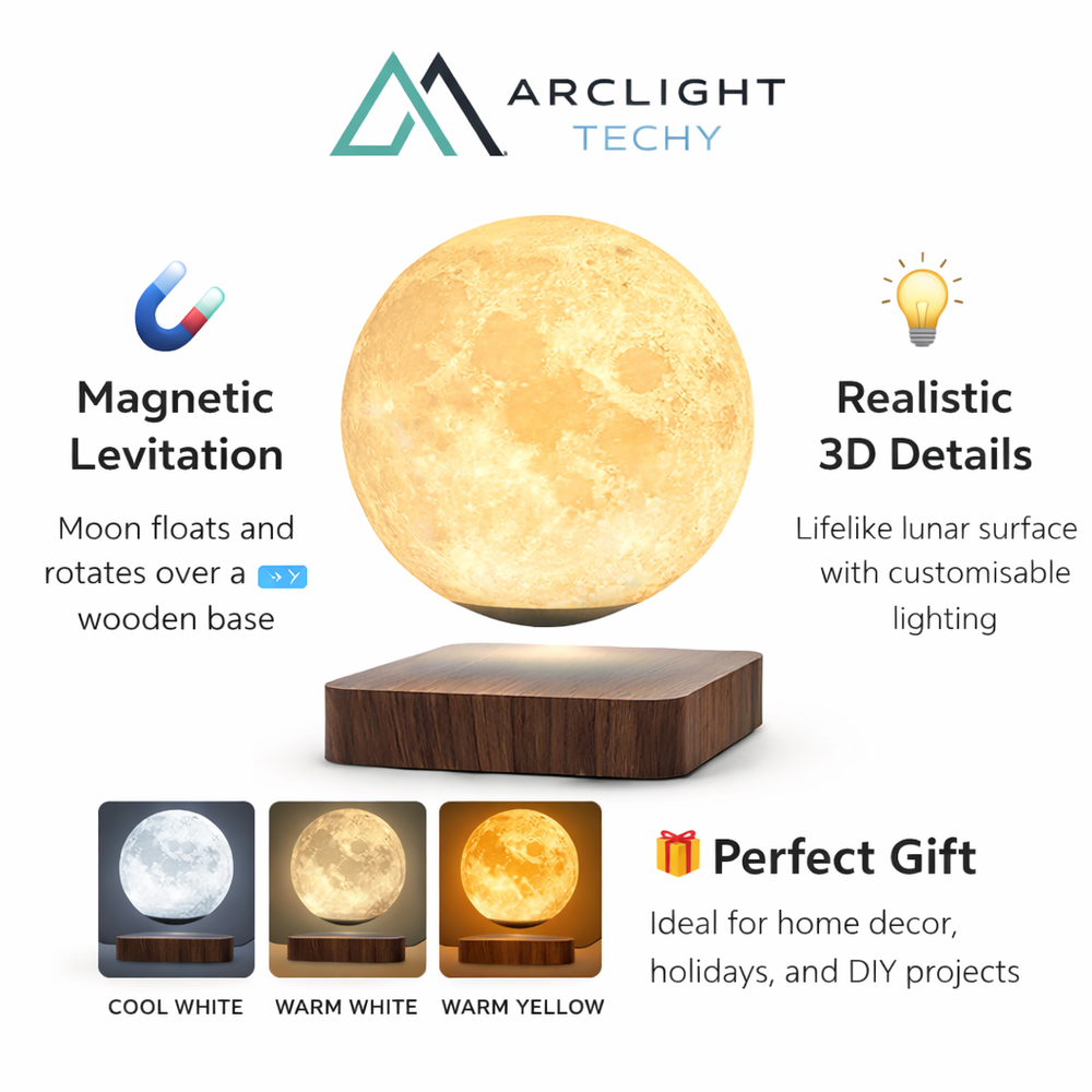 Moon Lamp Creative 3D Magnetic Levitation LED Nigh