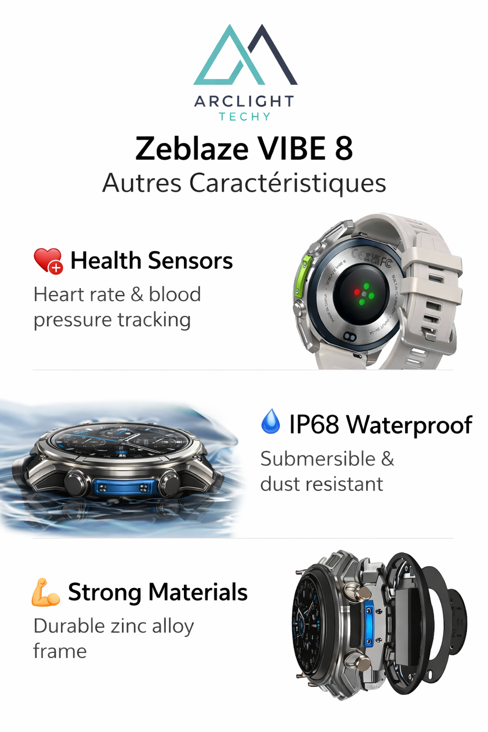 NEW Zeblaze VIBE 8 Voice Calling 1.43" AMOLED Display Smart Watch