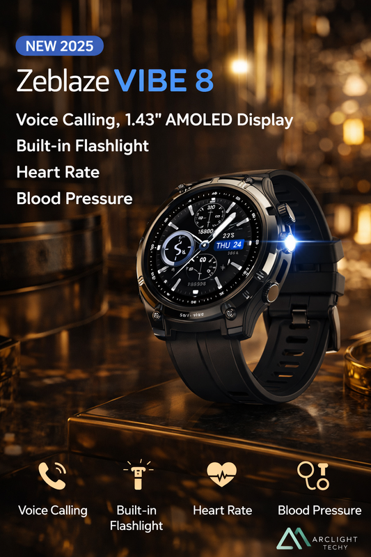 NEW Zeblaze VIBE 8 Voice Calling 1.43" AMOLED Display Smart Watch