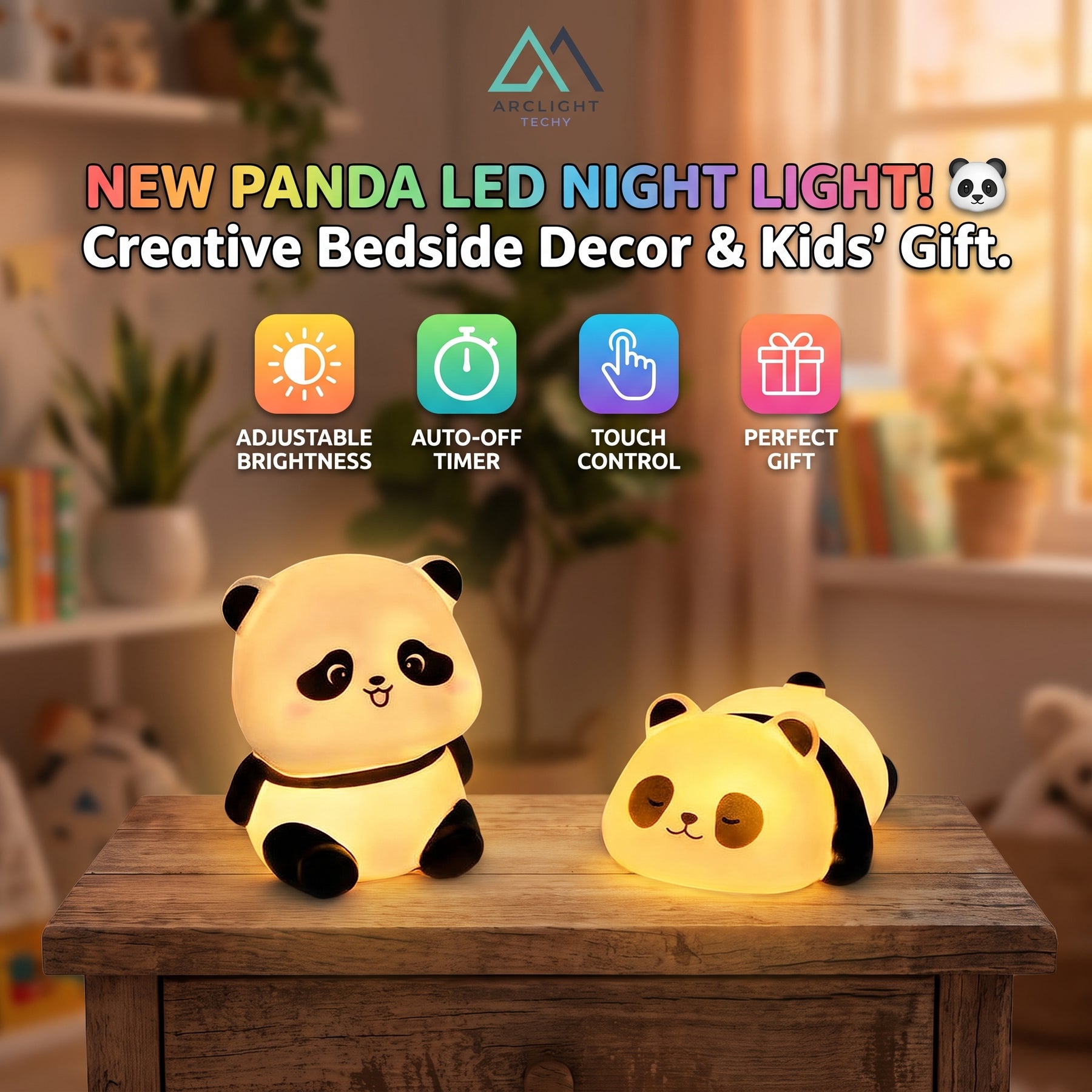New Panda LED Night Light Living Room