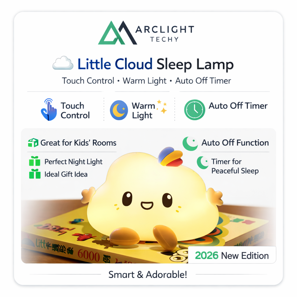 Cartoon Cloud Night Light Touch Control Warm Light